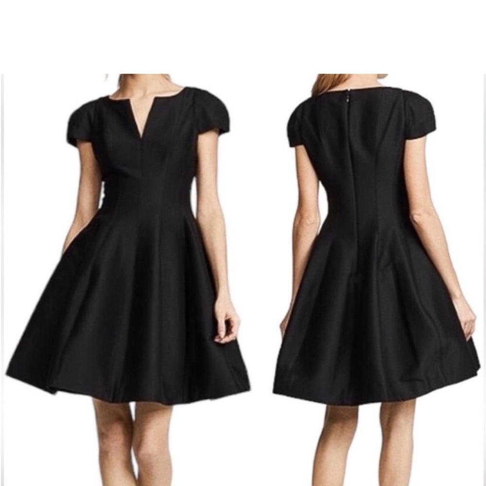 Halston Heritage Elegant Black High Low Dress